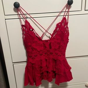 Free people red top